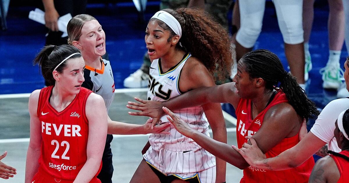 Caitlin Clark in angry bust-up with Angel Reese in | NBA News