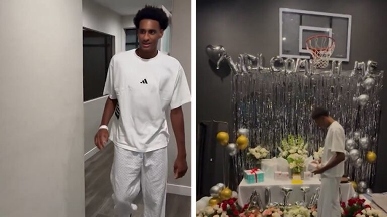 Alijah Arenas Welcomed Back Home With Gifts,