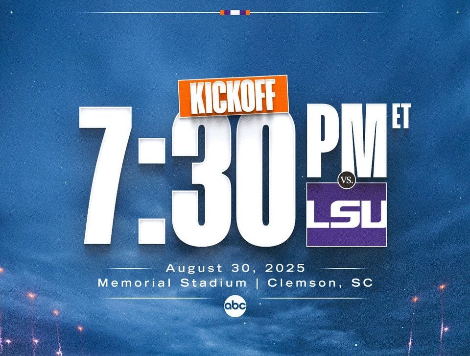 Clemson Football Announces Prime Time Showdown | Gossip Wire News