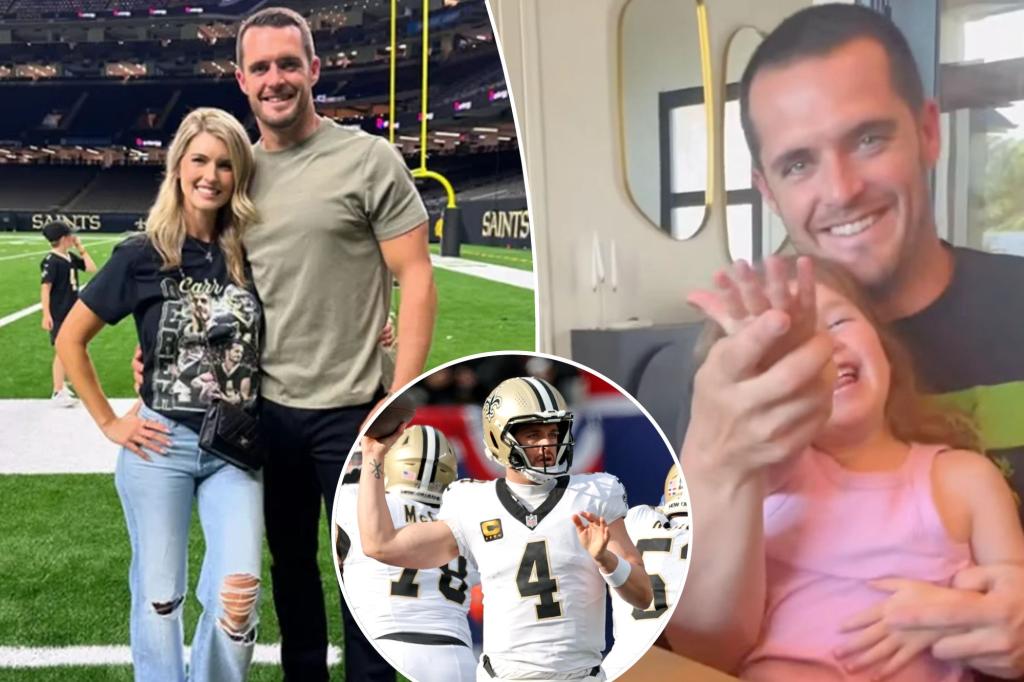 Derek Carr's wife reveals how ex-QB spent first | Sports News