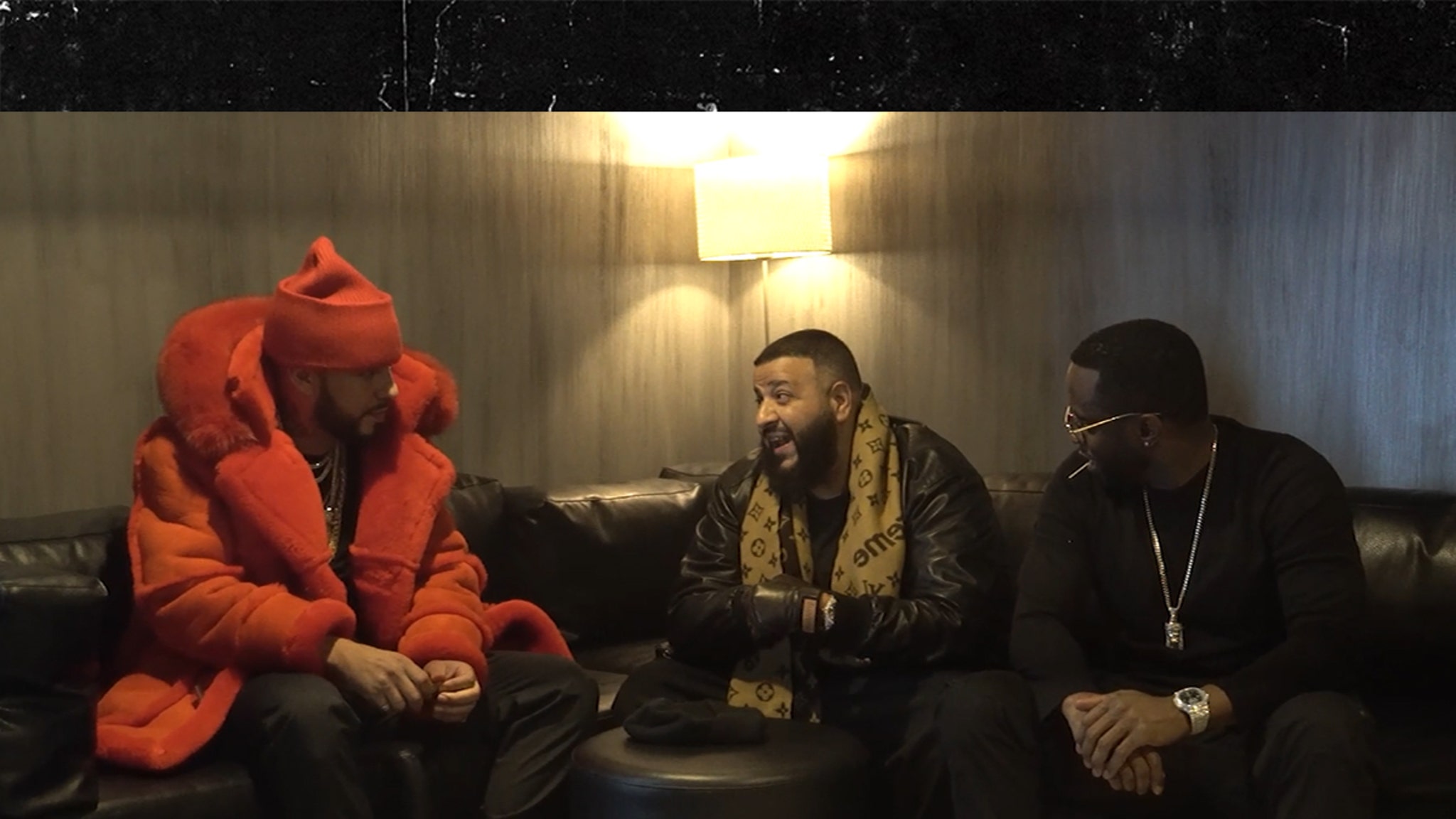 Diddy in Intense Convo With French Montana, DJ