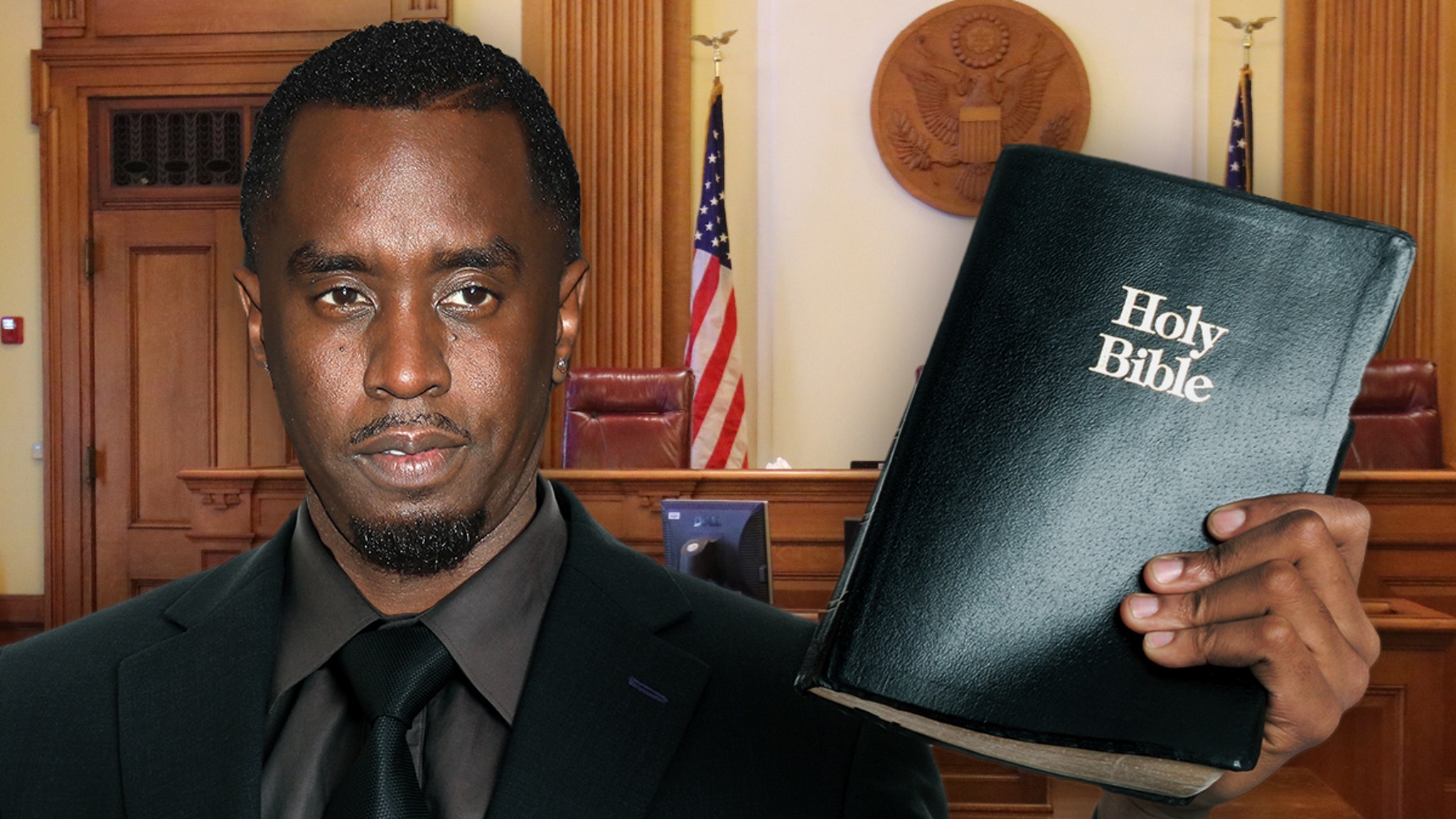 Diddy Reading Bible in Courtroom During His