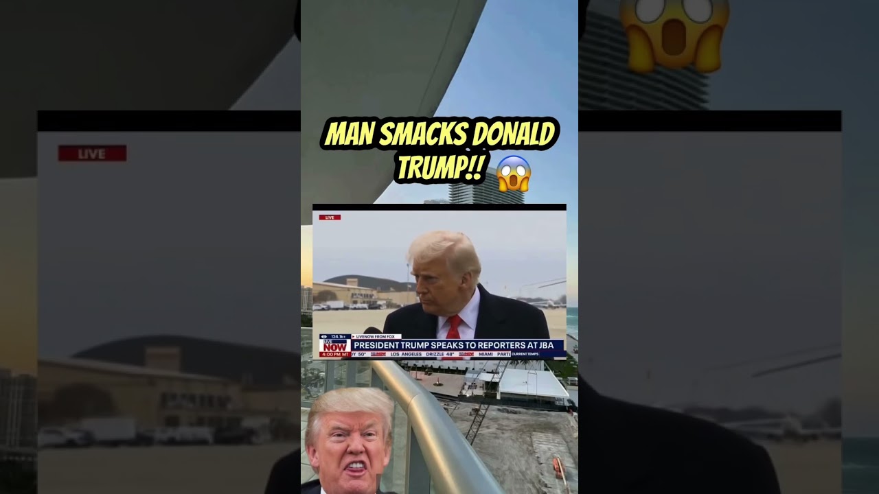 #EXCLUSIVE MAN SMACKS TRUMP!! #donaldtrump  #news