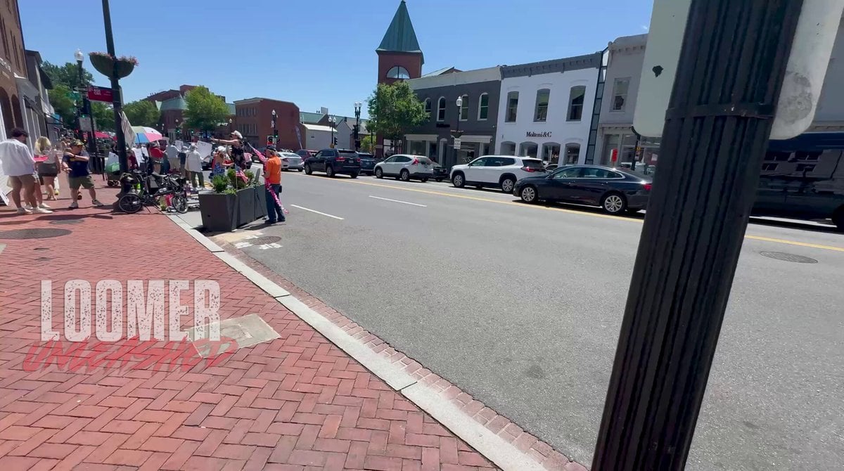 Laura Loomer Mocks Anti-Trump Dance Party Outside | Gossip Wire News