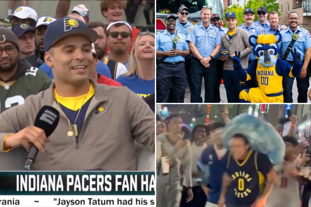 Pacers fan who had trash thrown at him by Knicks | Sports News