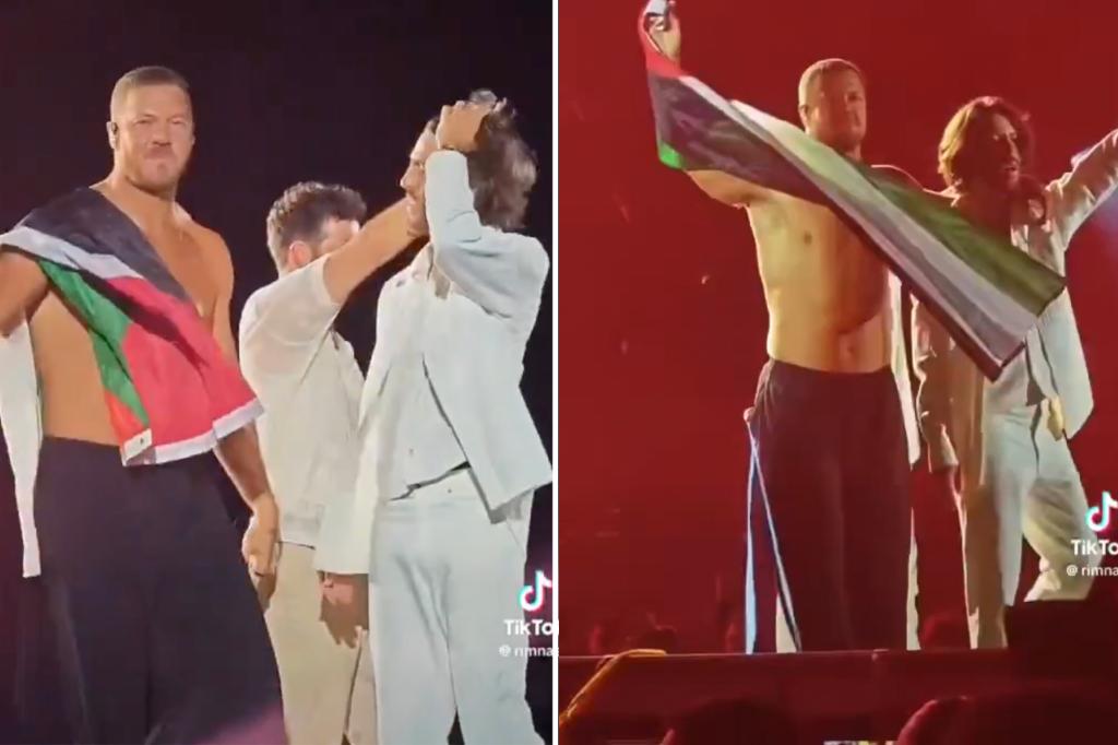 Imagine Dragons frontman kisses Palestinian flag | Gossip Wire