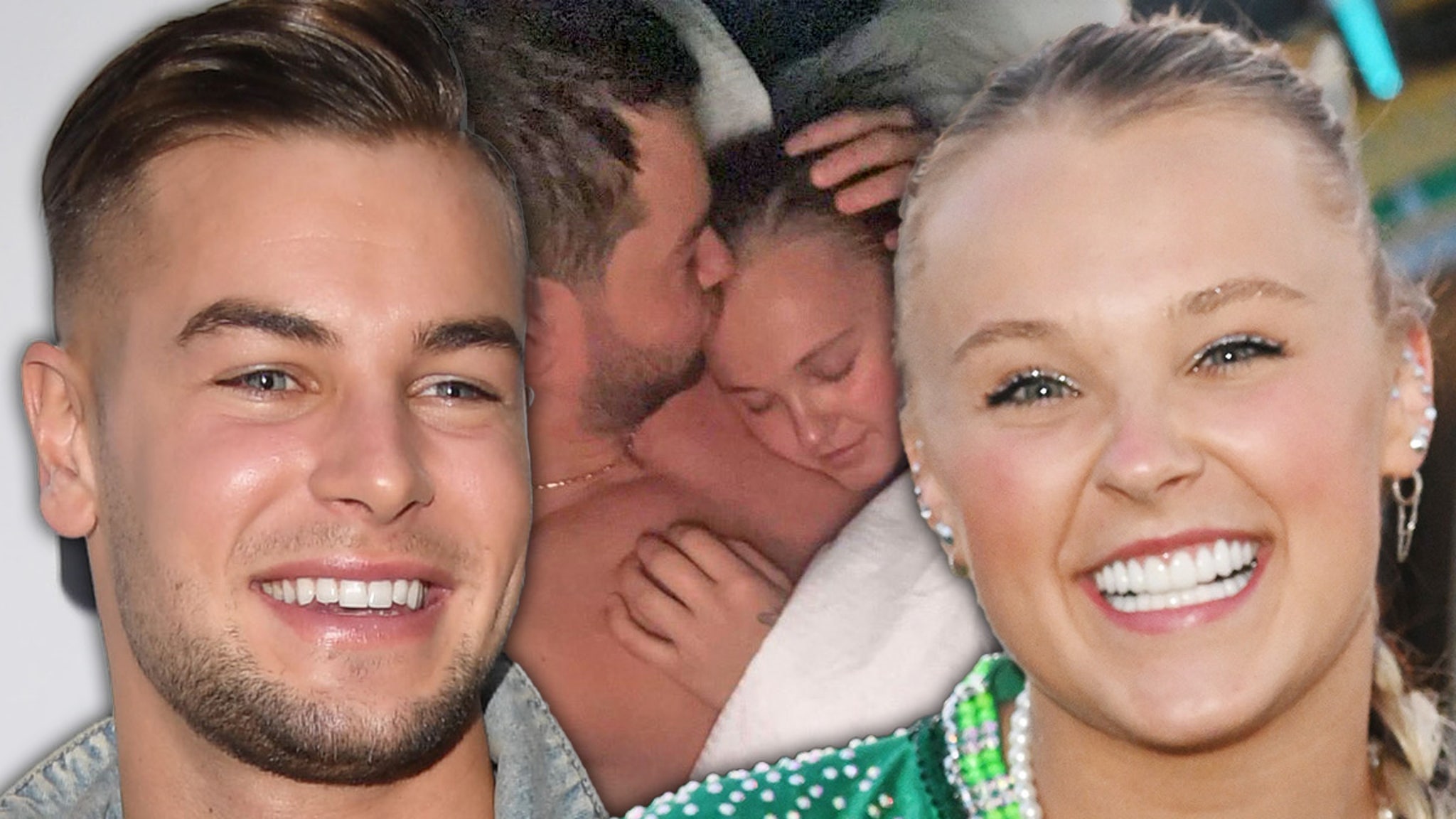 JoJo Siwa and Chris Hughes Cuddle in Bed, New