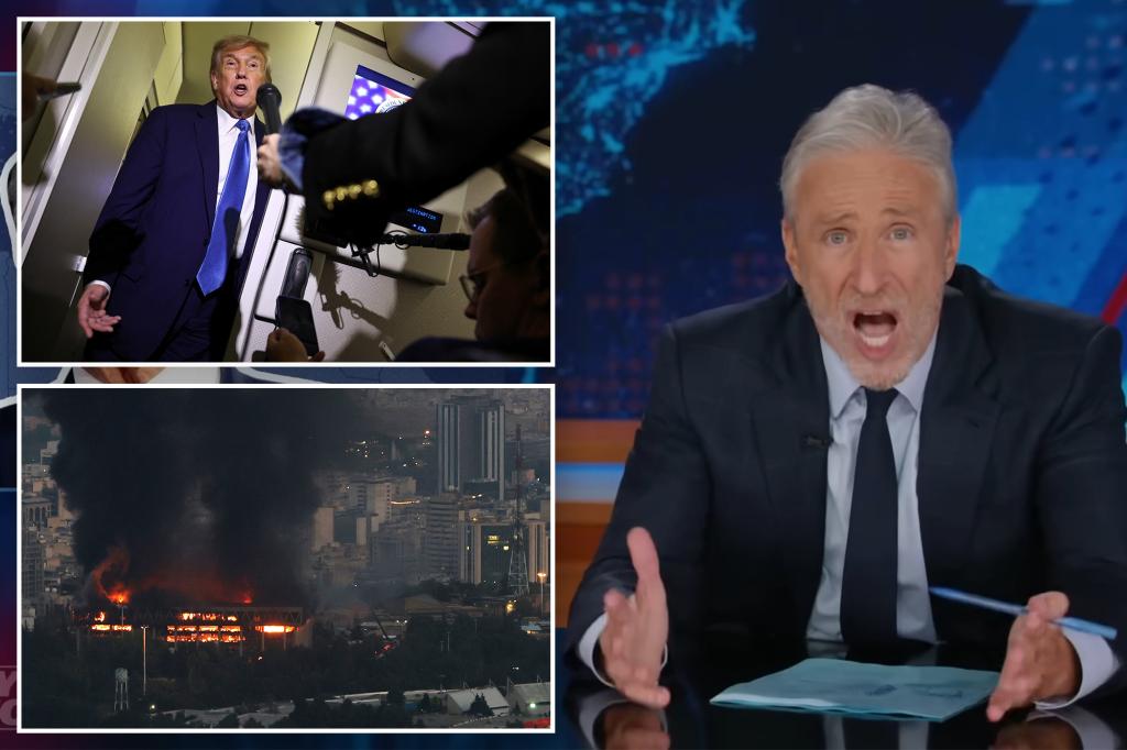 Jon Stewart slams Trump over Israel-Iran war: | Gossip Wire
