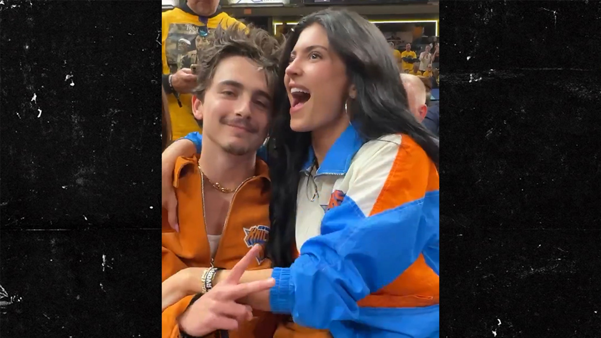 Kylie Jenner and Timothée Chalamet Attend Knicks