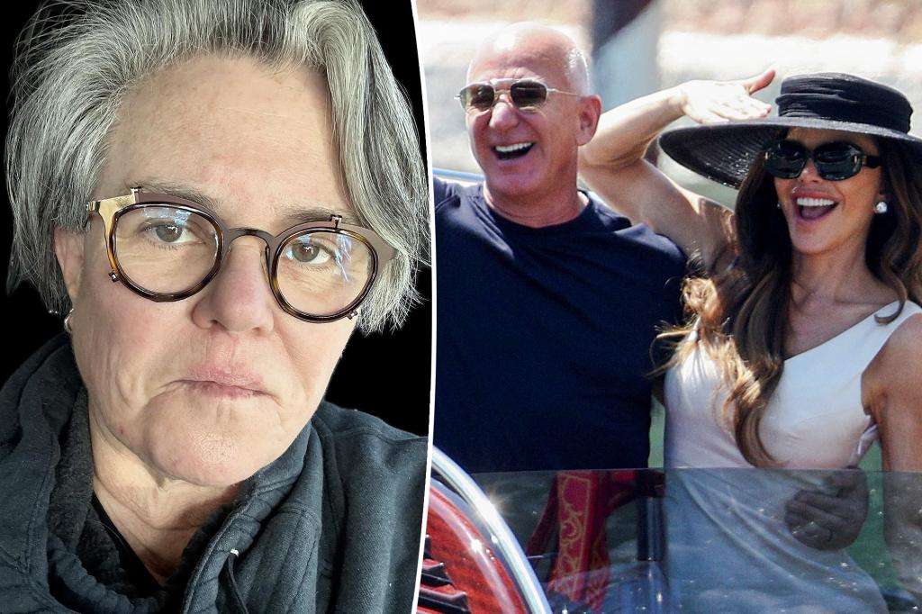Rosie O’Donnell trashes Jeff Bezos, Lauren