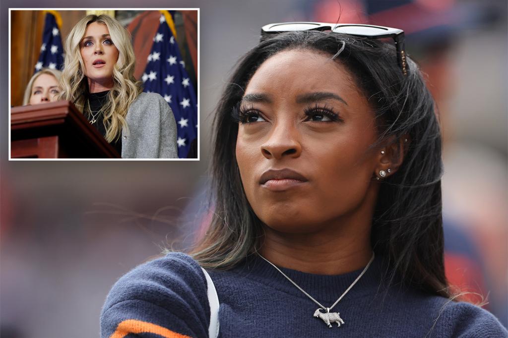 Simone Biles' social media post 'good thing guys | Gossip Wire