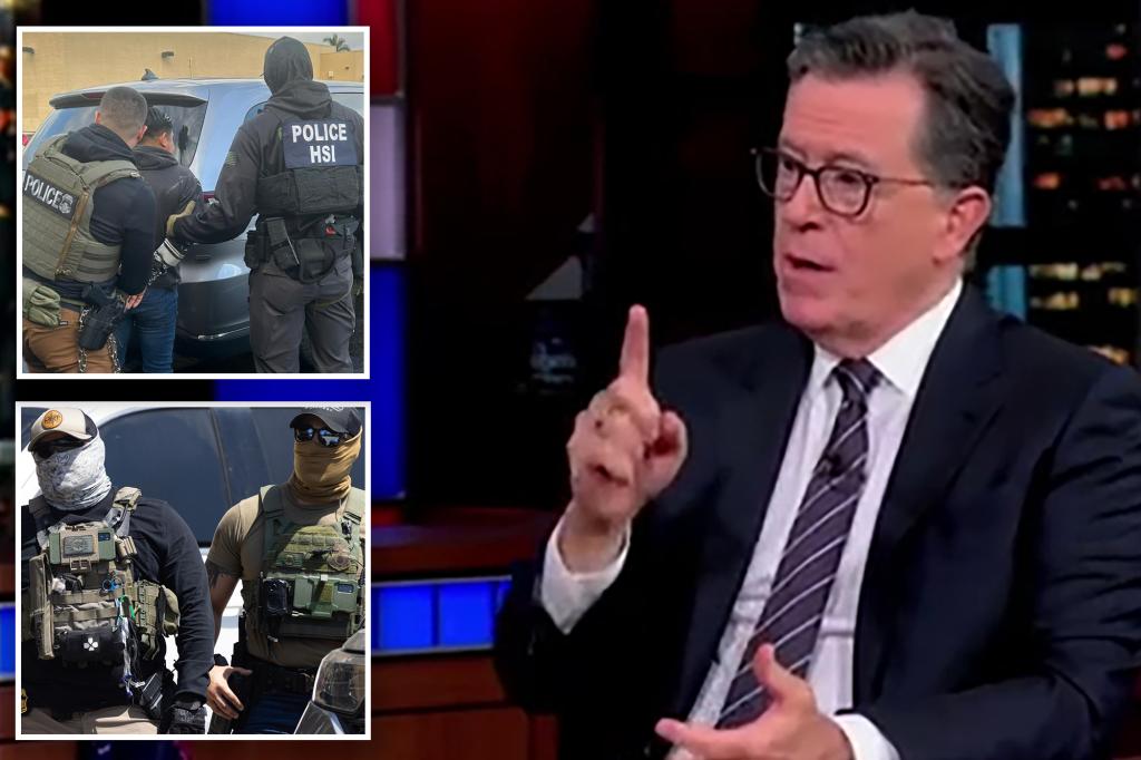 Stephen Colbert floats masked ICE agents possibly | Gossip Wire