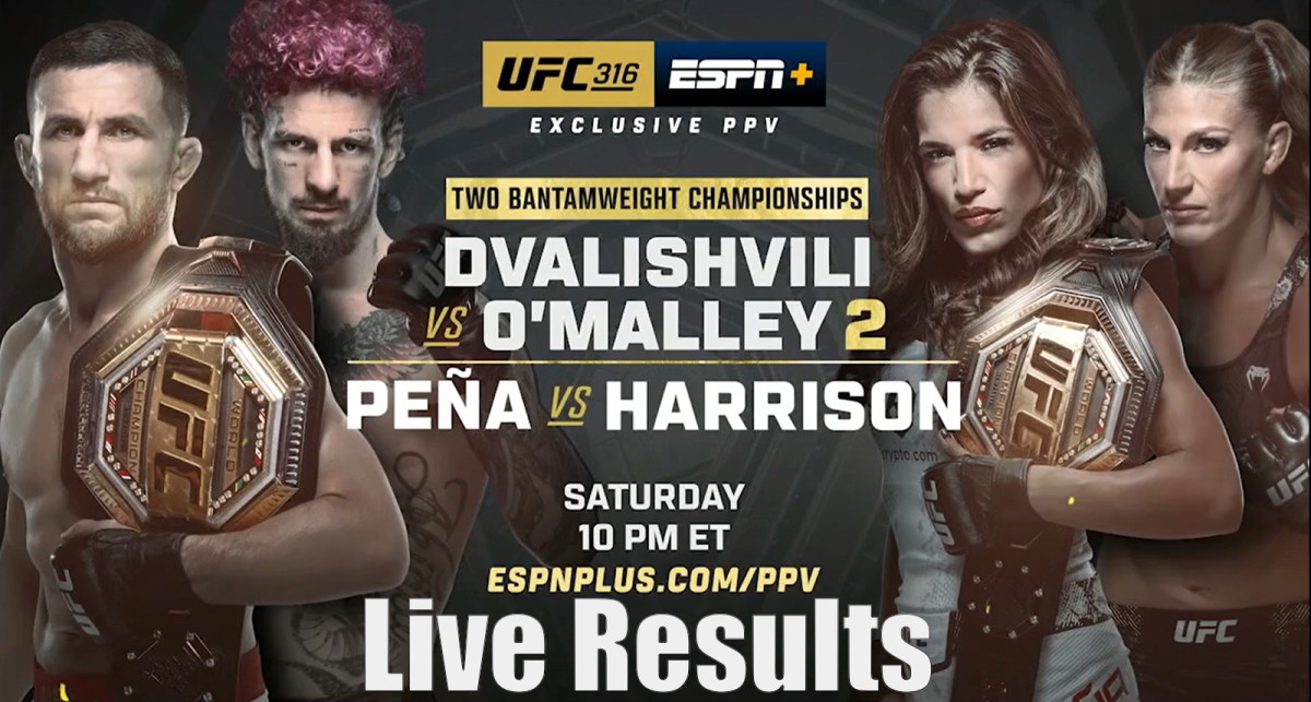 UFC 316: Dvalishvili vs. O'Malley 2 Live | MMA News