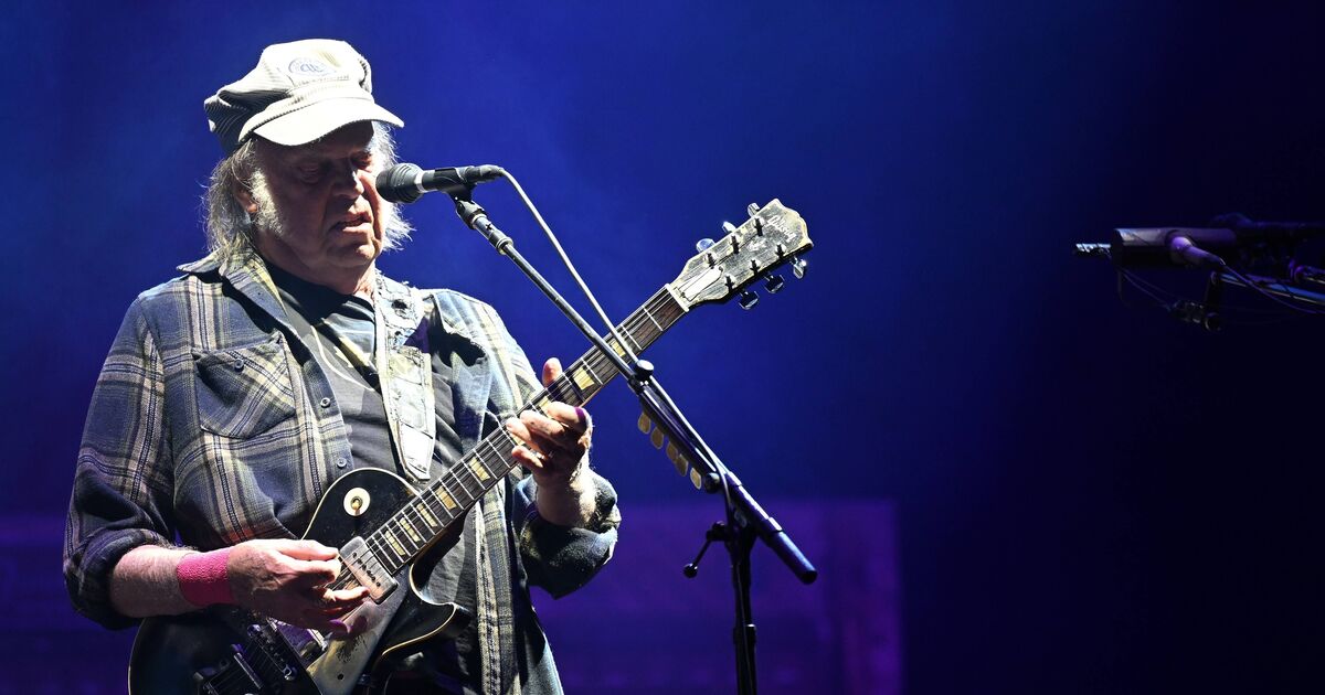 Neil Young's Glastonbury headline set branded | Music News