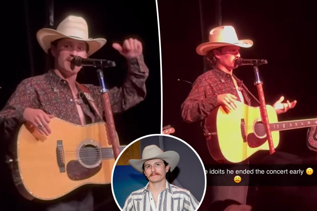 Country singer Braxton Keith ends concert early