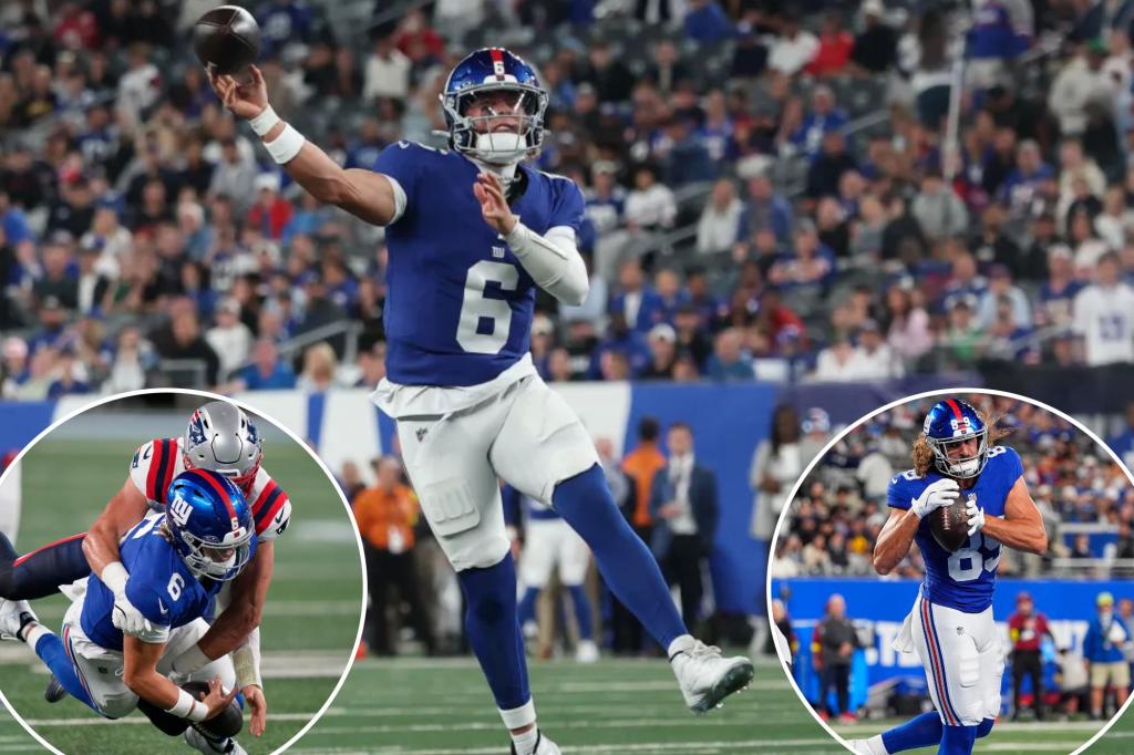 Jaxson Dart leads electric Giants touchdown drive | Sports News