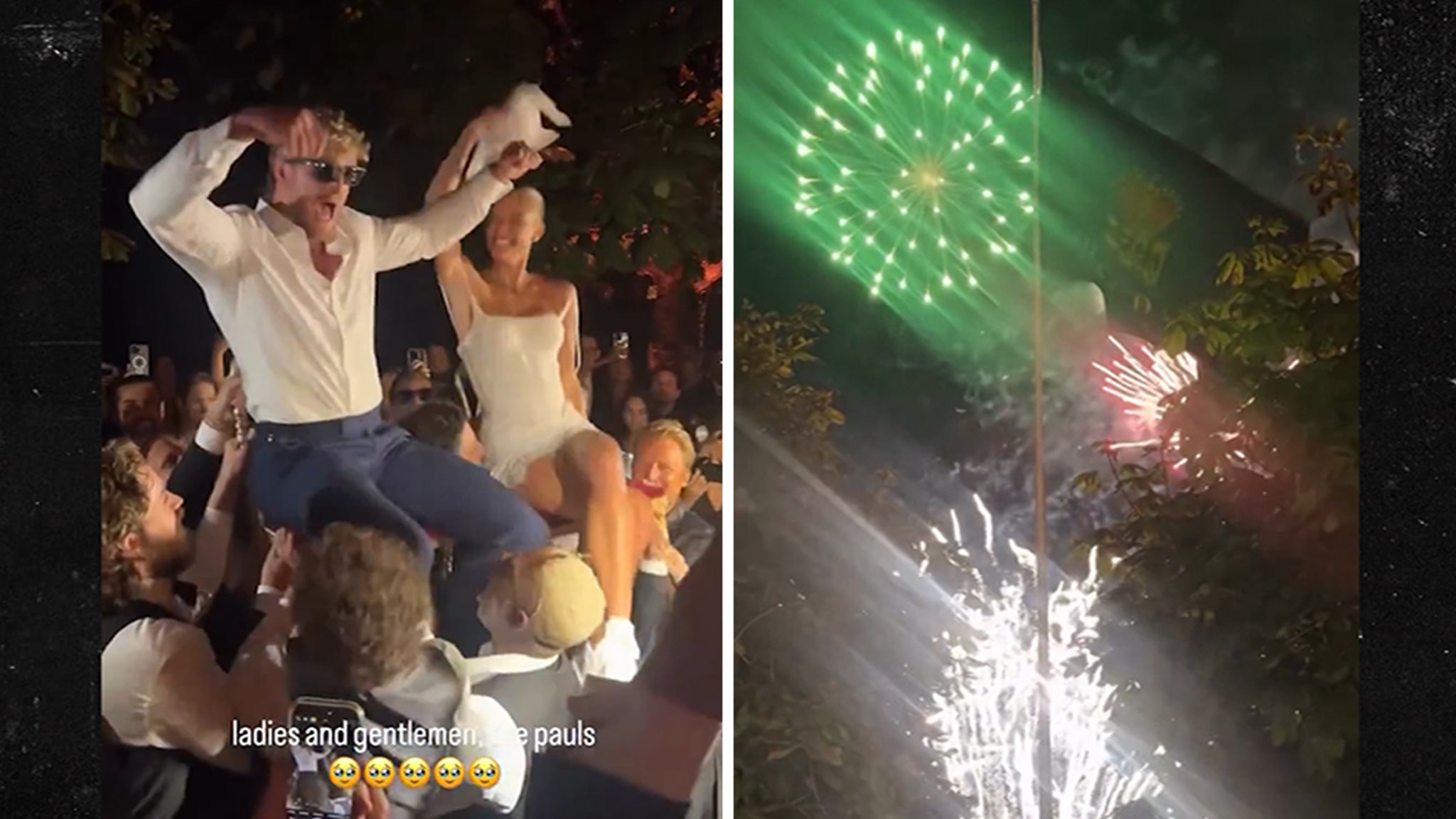 Logan Paul and Nina Agdal Hoisted Up in Chairs