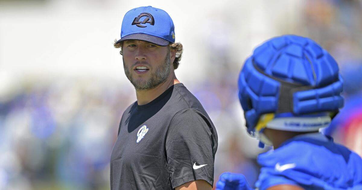 Matthew Stafford won't be part of Rams' joint
