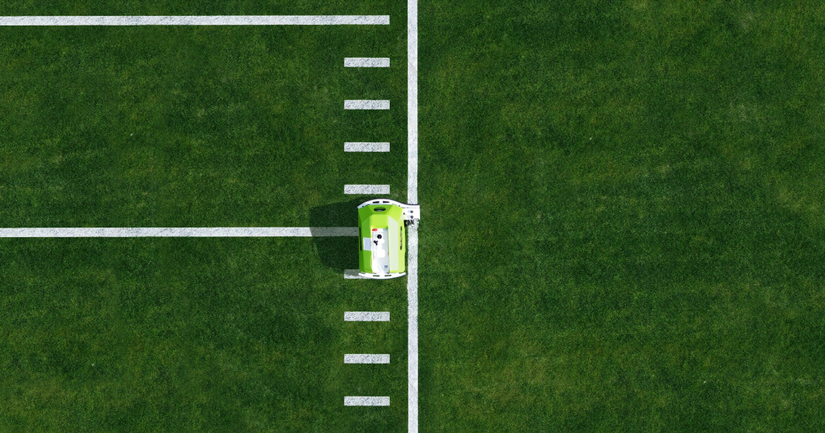 Painting lines on football fields? That's a job