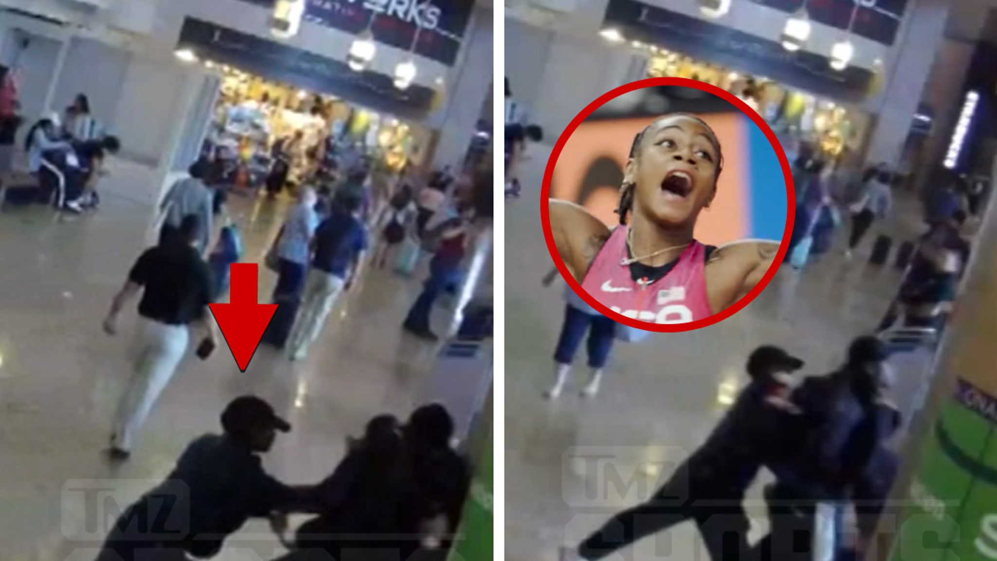 Sha'Carri Richardson Seen On Surveillance
