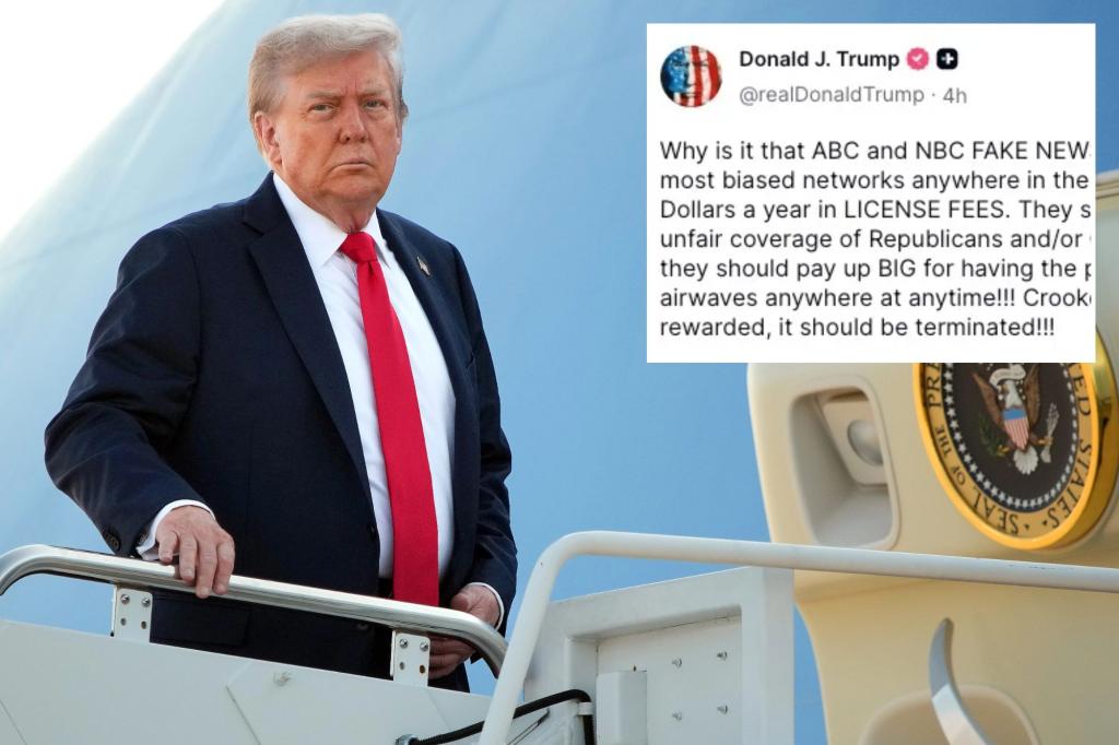 Trump hits ABC, NBC as ‘FAKE NEWS,’ says he’d | Gossip Wire