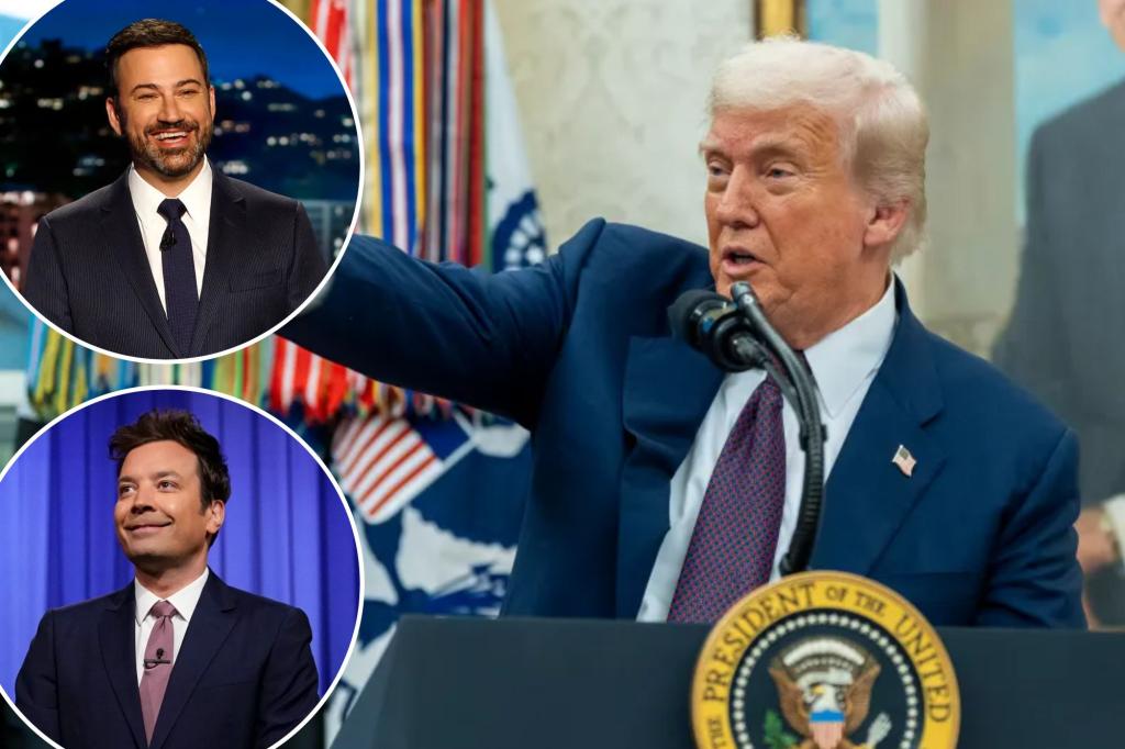 Trump repeats claim Kimmel, Fallon are 'next' | Gossip Wire