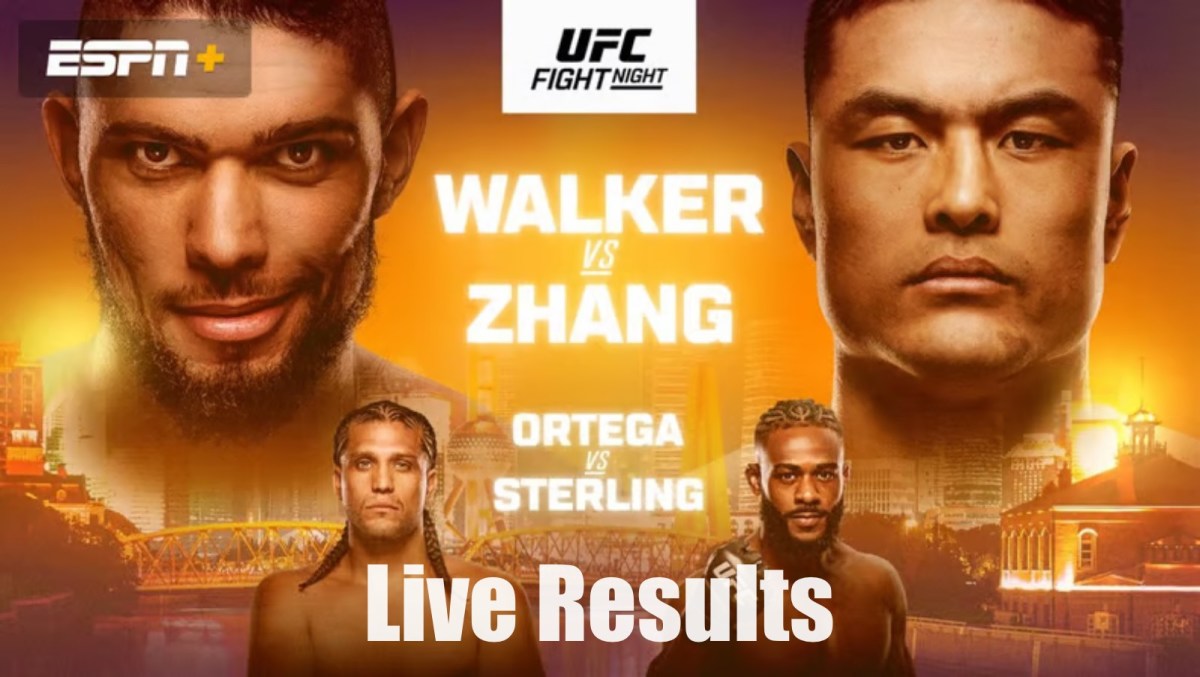 UFC Shanghai: Walker vs. Zhang live results