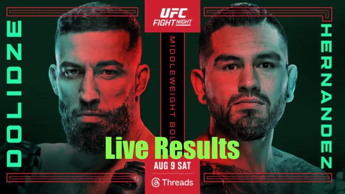 UFC Vegas 109: Dolidze vs. Hernandez live results