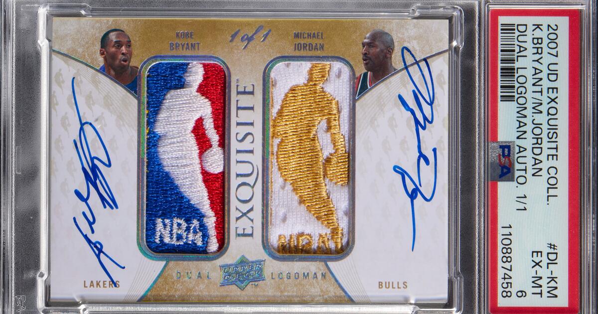 Unique Kobe Bryant-Michael Jordan card set to