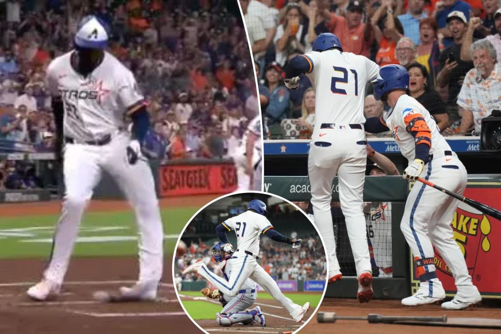 Astros' Yordan Alvarez suffers ankle injury while | Sports News
