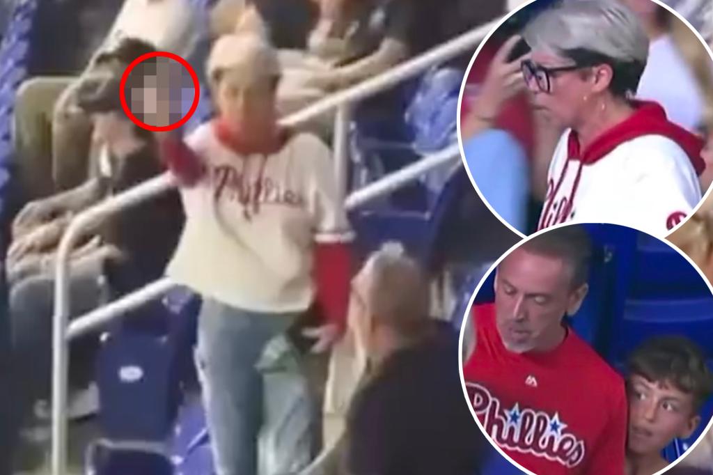 Defiant Phillies fan flips off crowd after taking | Sports News