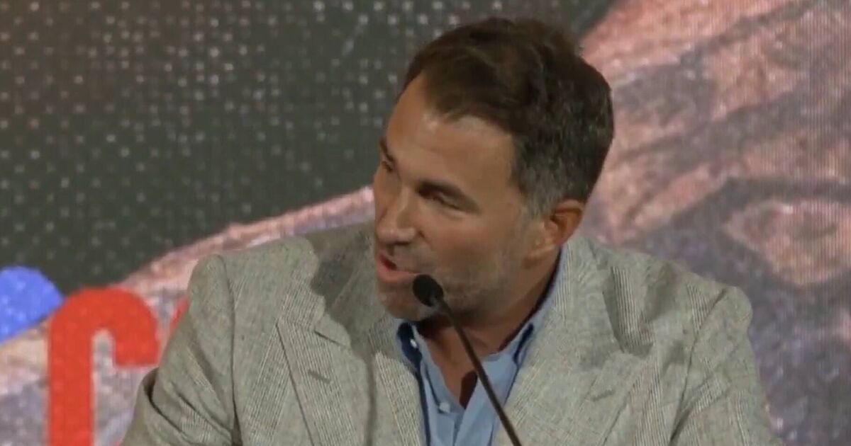 Eddie Hearn rages at Chris Eubank Jr as Ricky | Boxing News