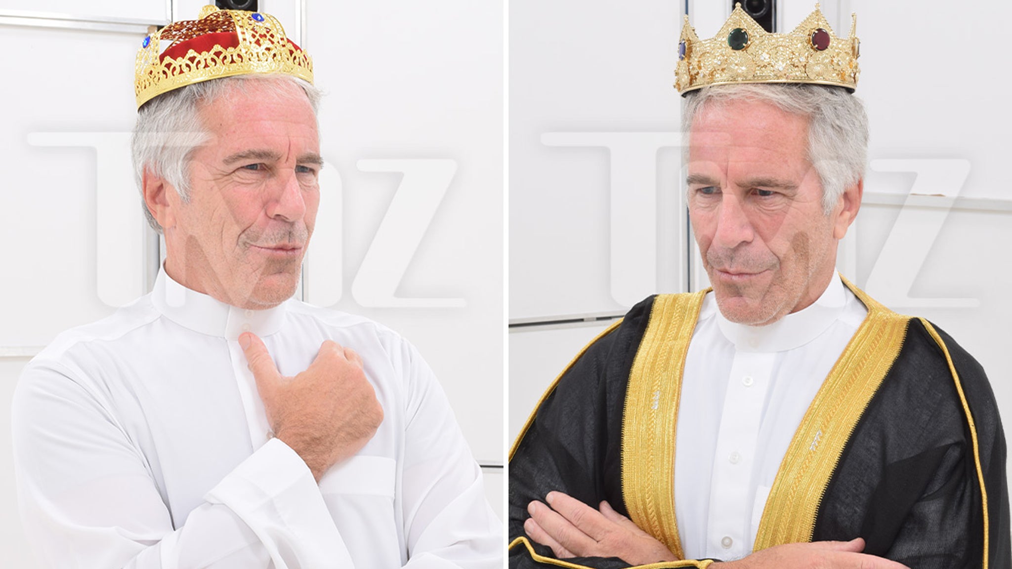 Jeffrey Epstein Pictured as King on His Custom