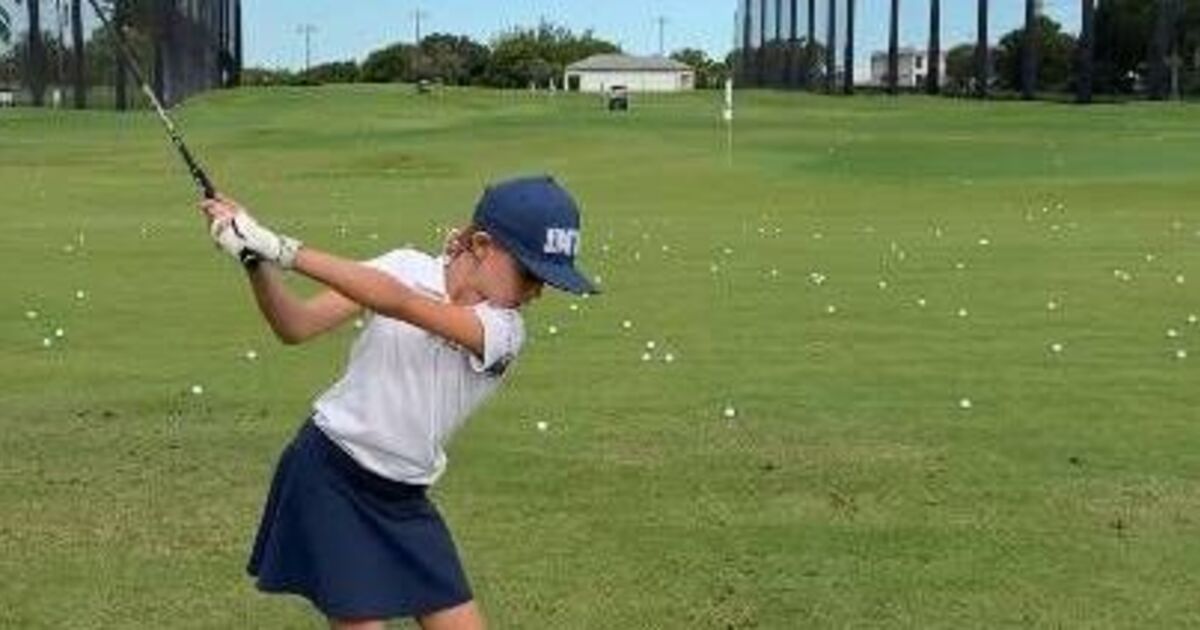 Kai Trump shows off sister Chloe's skills at first | Golf News