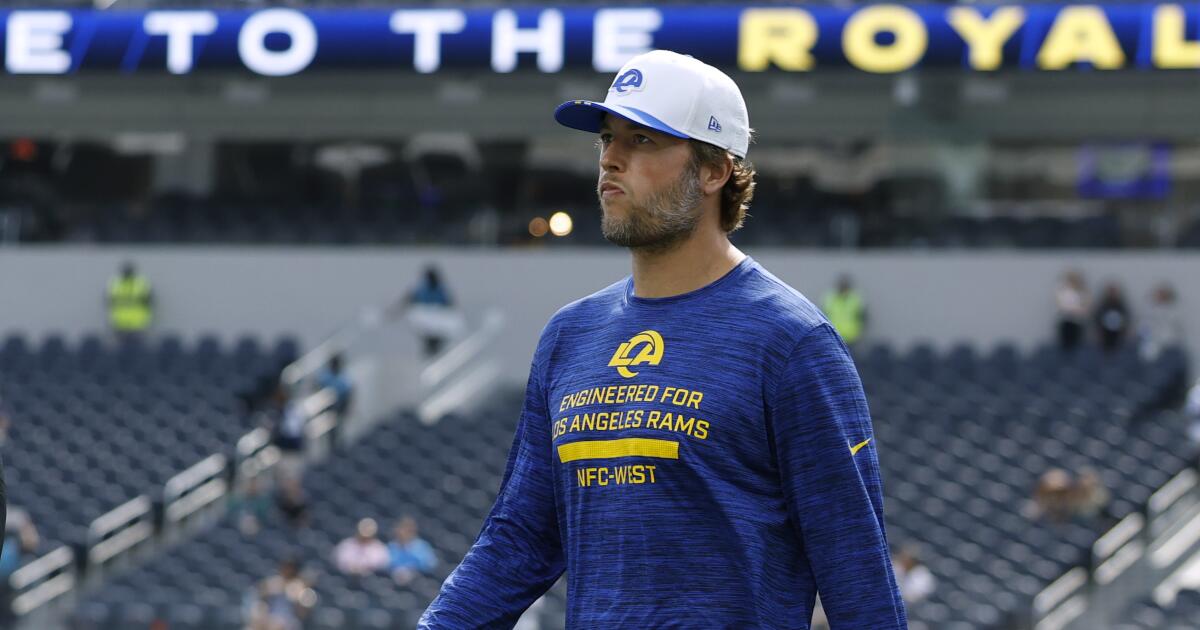 Matthew Stafford will start in Rams' season opener