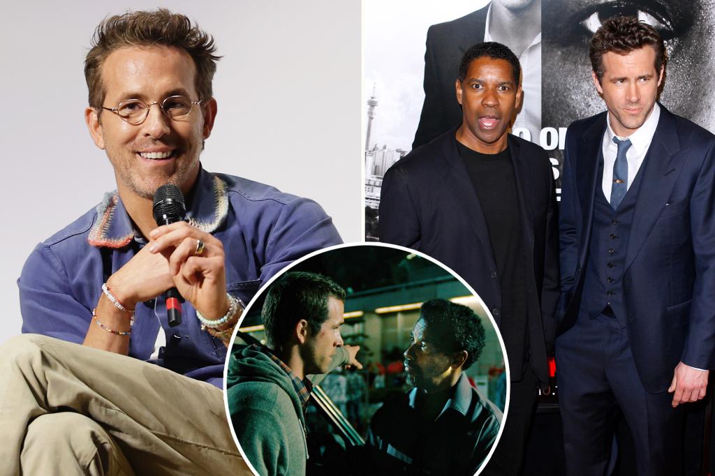 Ryan Reynolds angered Denzel Washington over an