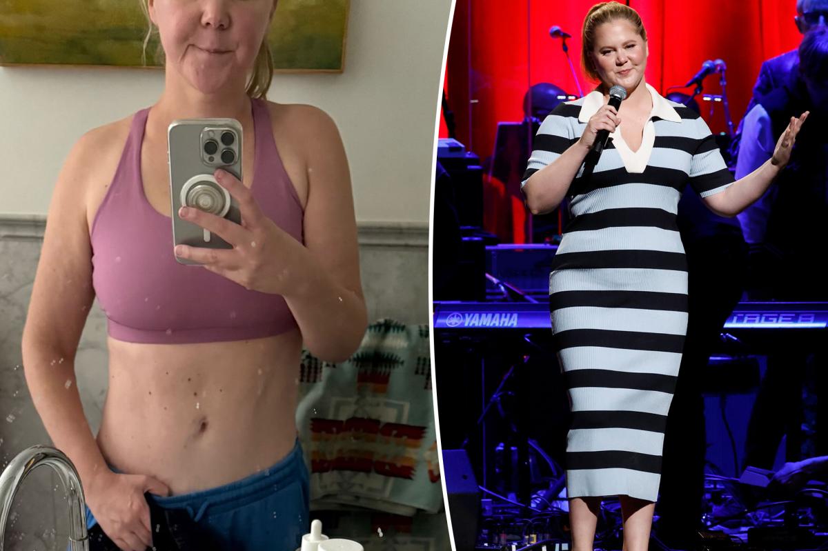 Amy Schumer flaunts toned stomach after Mounjaro