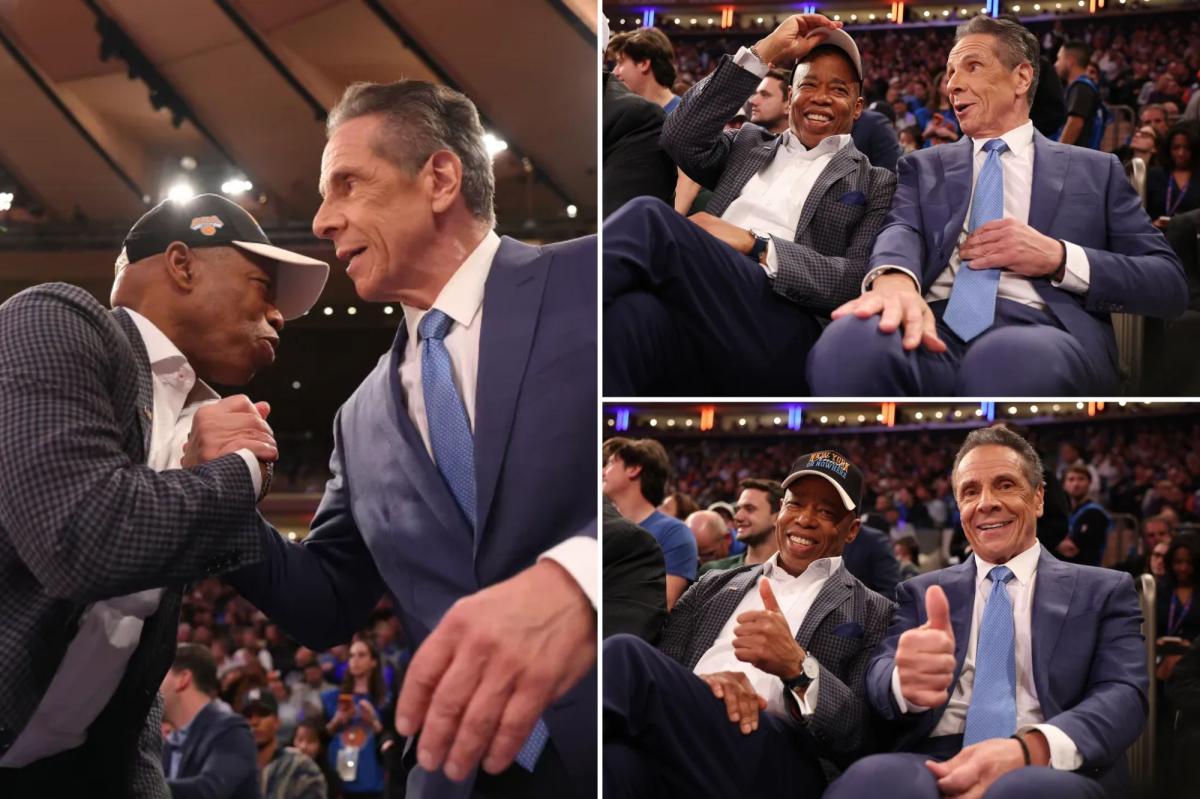 Andrew Cuomo bolts for Knicks opener minutes after | Sports News