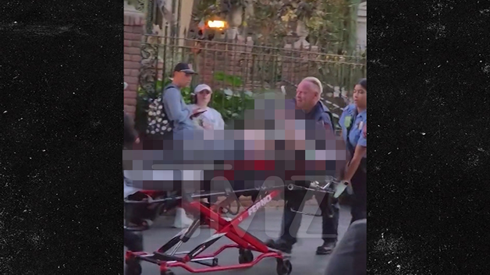 Disneyland Haunted Mansion Patient Wheeled Out