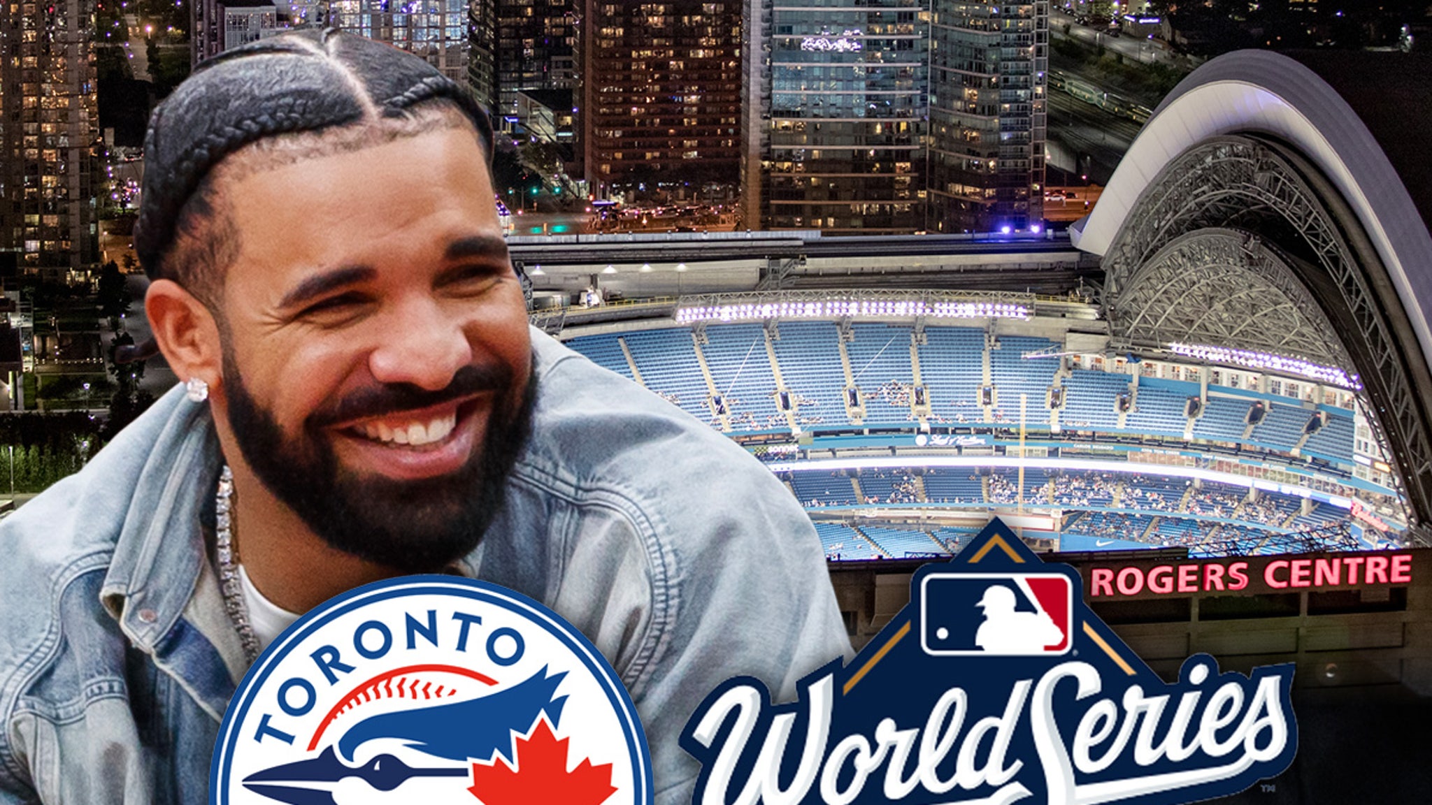 Drake Attends Dodgers Vs Blue Jays World Series