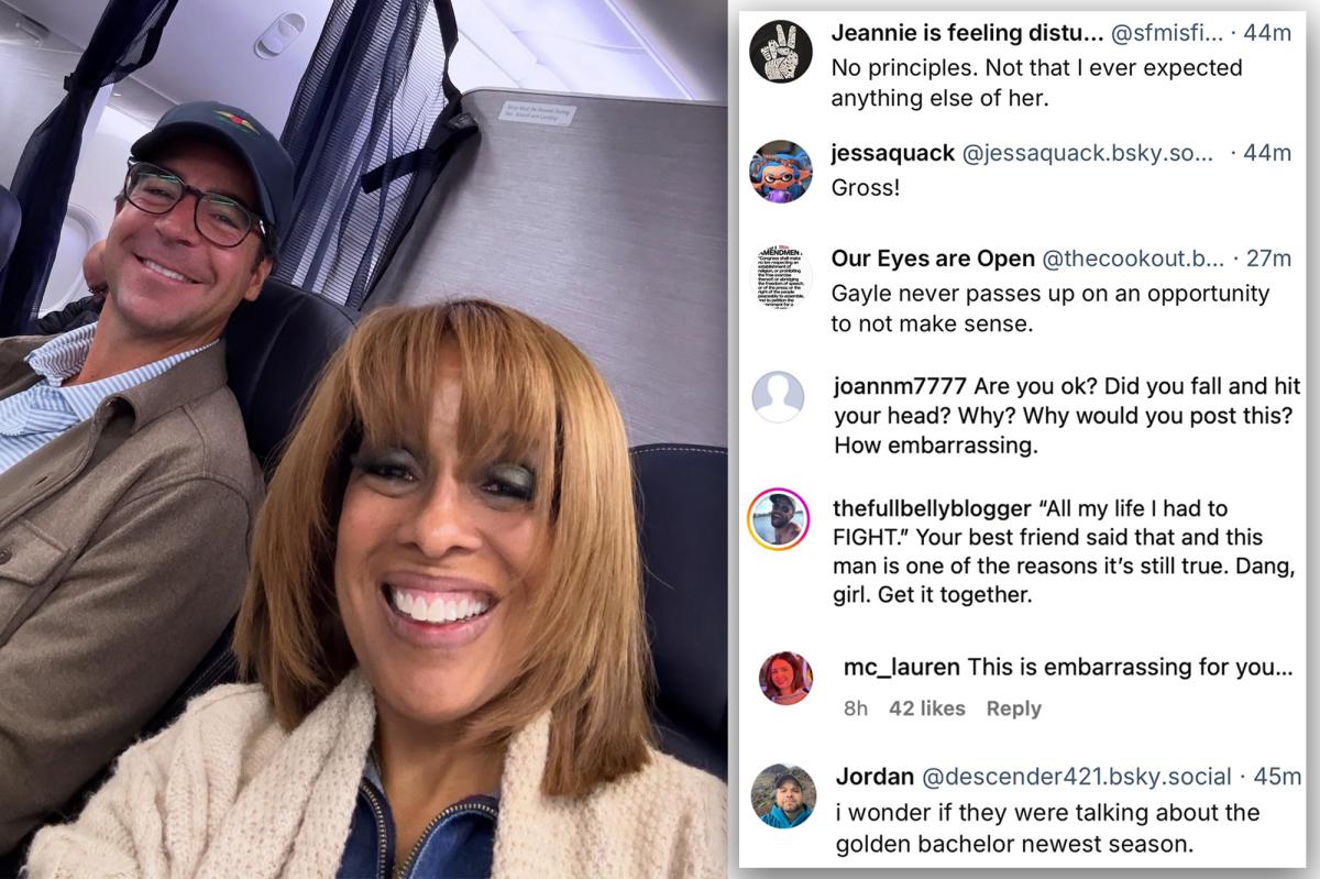 Gayle King's selfie with Fox News' Jesse Watters | Gossip Wire