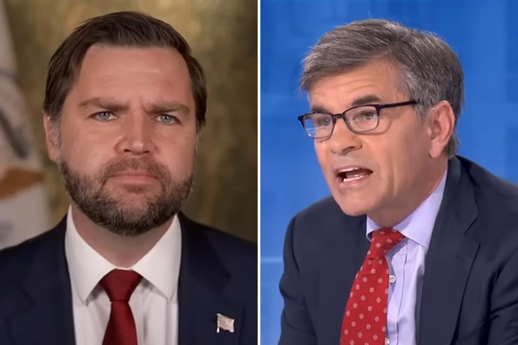George Stephanopoulos cuts off JD Vance interview | Gossip Wire