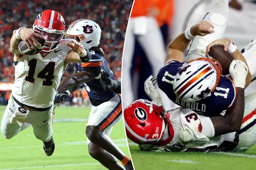 Georgia stuns Auburn thanks to controversial | Sports News