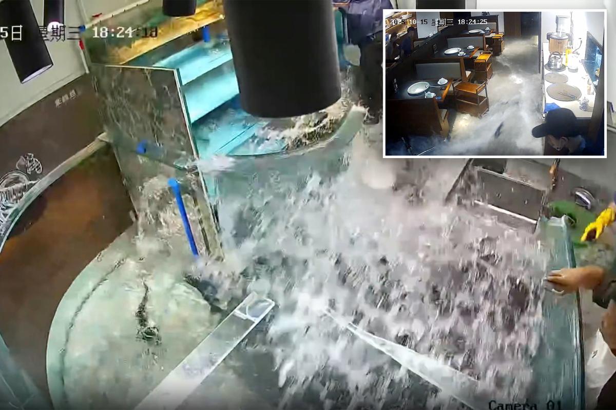 Giant fish tank explodes at Chinese restaurant | Lifestyle News