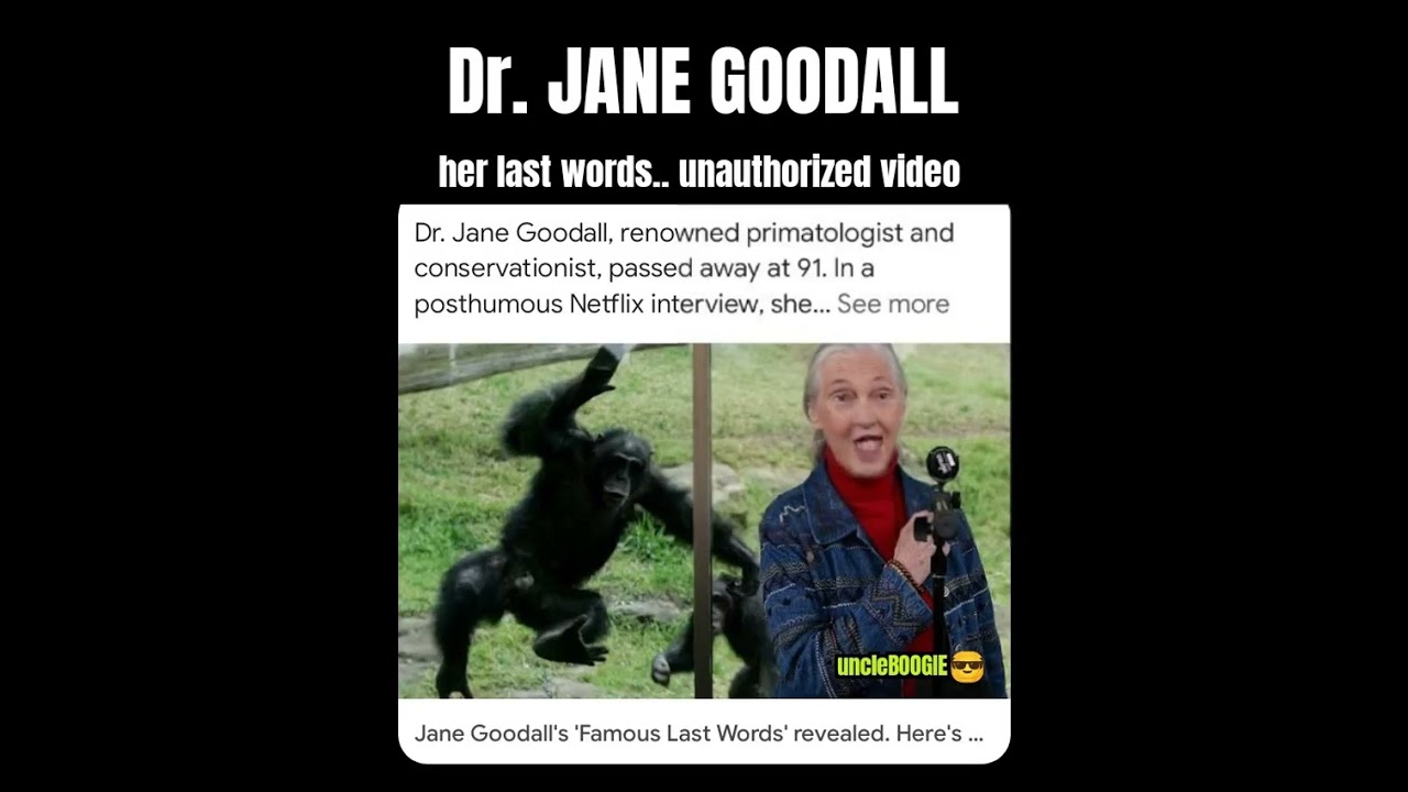 Jane Goodall LAST WORDS? #JIMMYKIMMEL
