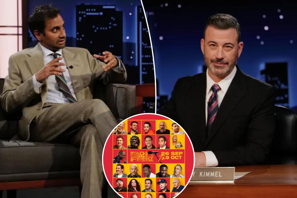 Jimmy Kimmel grills Aziz Ansari for Riyah comedy