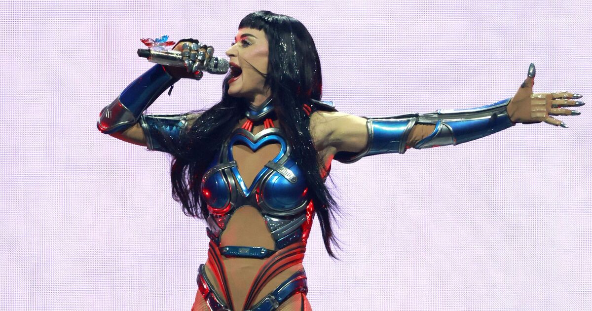 Katy Perry fights back tears on stage months after | Music News