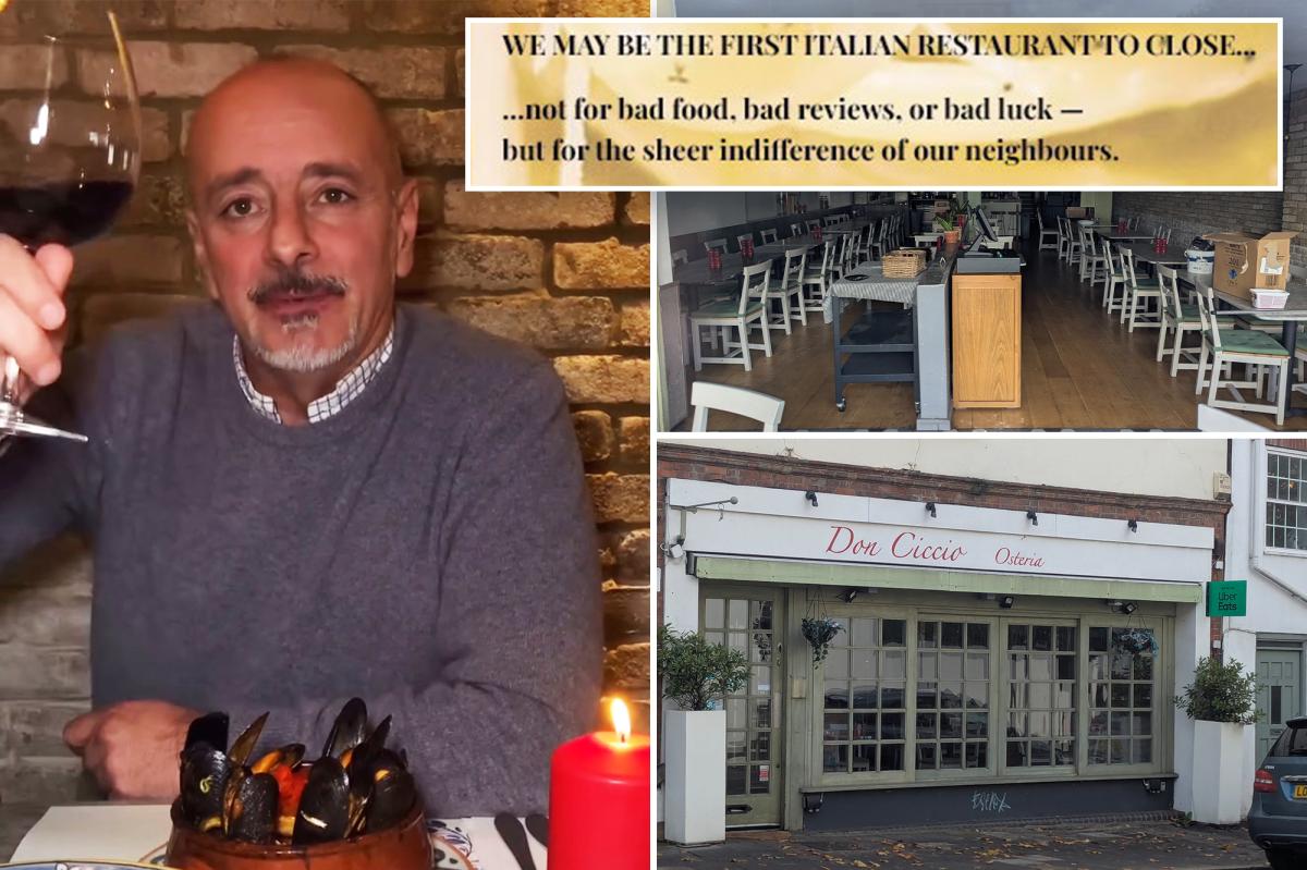 London restaurant Don Ciccio takes swipe at locals | Lifestyle News