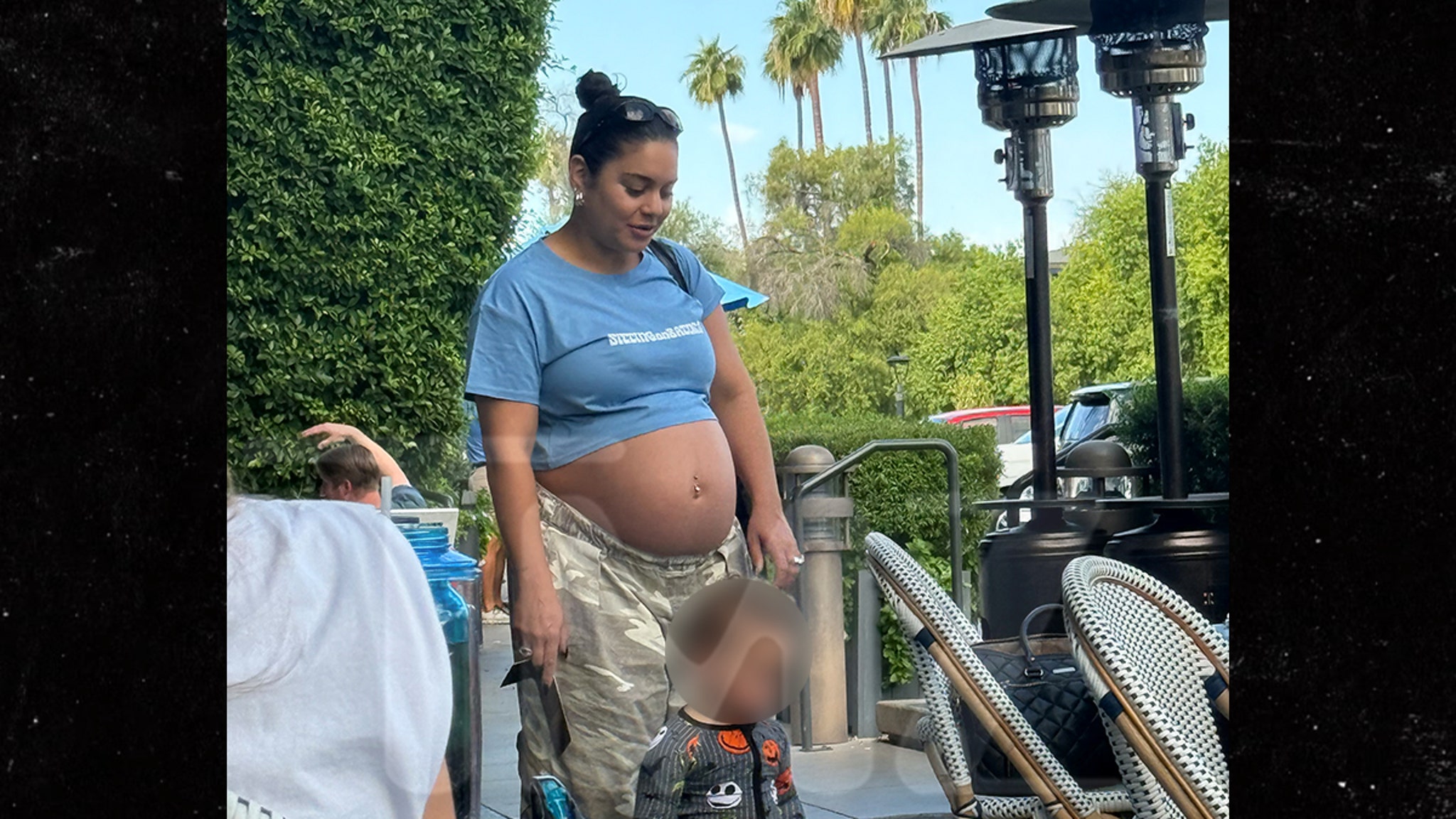 Vanessa Hudgens Shows Off Bare Baby Bump with