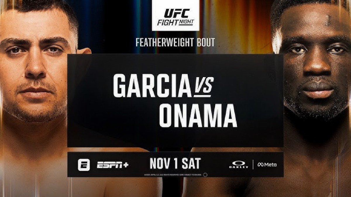 UFC Vegas 110: Garcia vs. Onama weigh-in results